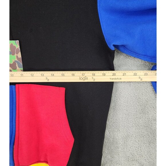 BAPE Medicom Toy Bear Shark Hoodie Unisex Medium Multicolor Full Zip Long Sleeve - Picture 5 of 16